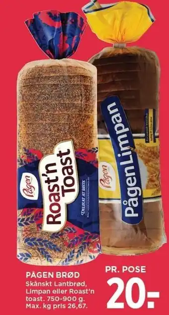 MENY Pågen brød tilbud