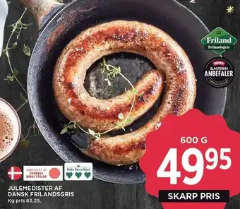 MENY Julemedister af dansk frilandsgris tilbud