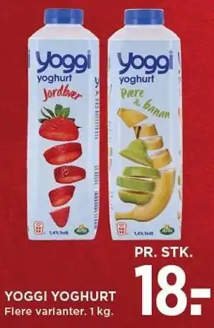 MENY Yoggi yoghurt tilbud