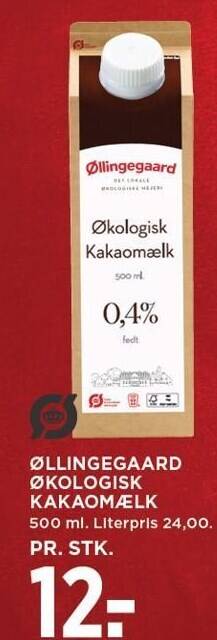 MENY Øllingegaard økologisk kakaomælk tilbud