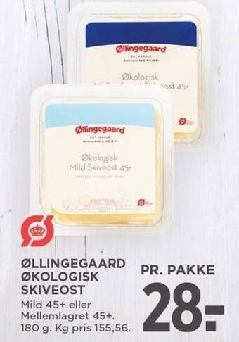 MENY Øllingegaard økologisk skiveost tilbud