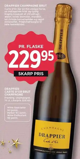 Drappier carte d'or brut champagne