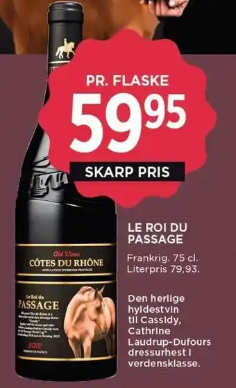 MENY Le roi du passage tilbud