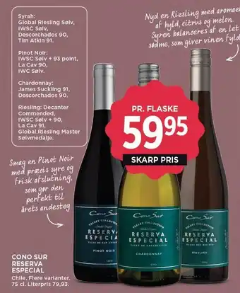 MENY Cono sur reserva especial tilbud