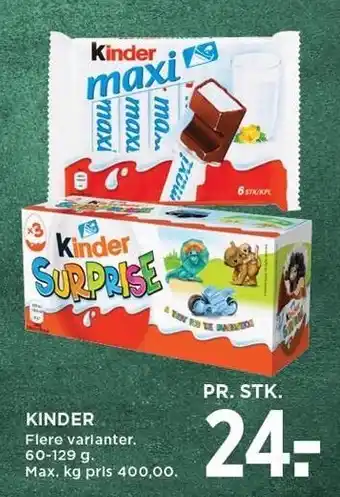 MENY Kinder tilbud