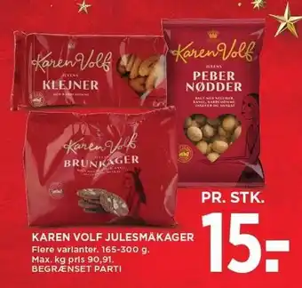 MENY Karen volf julesmåkager tilbud