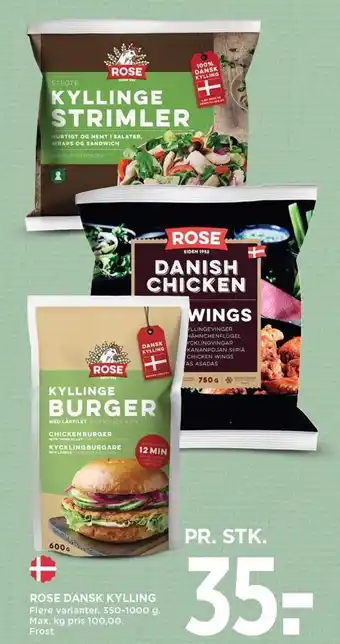 MENY Rose dansk kylling tilbud