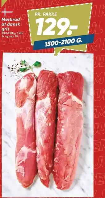Bilka Mørbrad af dansk gris tilbud