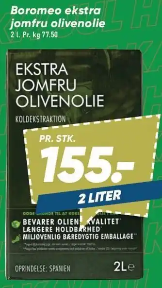 Bilka Boromeo ekstra jomfru olivenolie tilbud