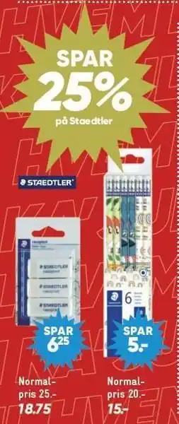 Spar 25% på staedtler