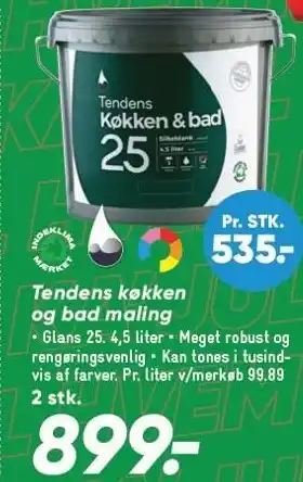 Bilka Tendens køkken og bad maling tilbud