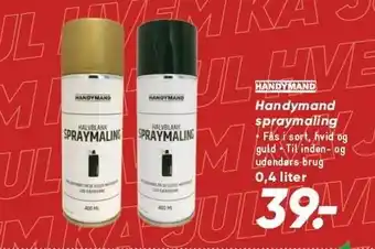 Handymand spraymaling