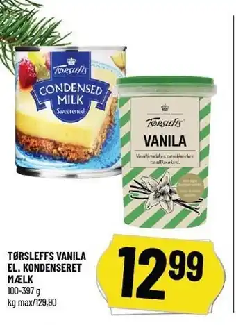 Løvbjerg Tørsleffs vanilla el. kondenseret mælk tilbud