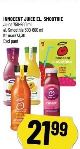 Løvbjerg Innocent juice el. smoothie tilbud