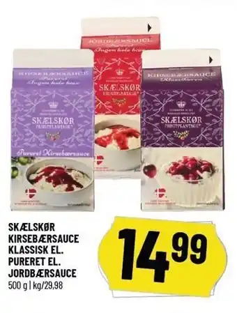 Løvbjerg Skælskør kirsebærsauce klassisk el. pureret el. jordbærsauce tilbud