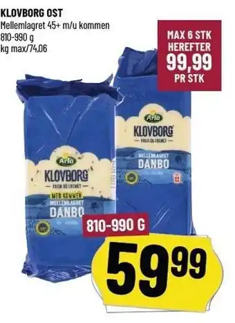 Løvbjerg Klovborg ost tilbud
