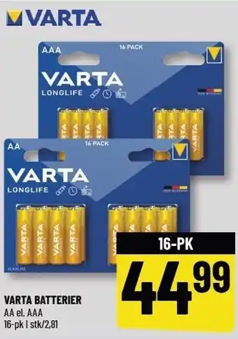 Løvbjerg Varta batterier tilbud