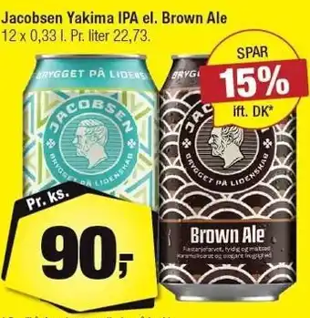 Calle Jacobsen yakima ipa el. brown ale tilbud