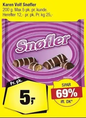 Karen volf snøfler 200 g