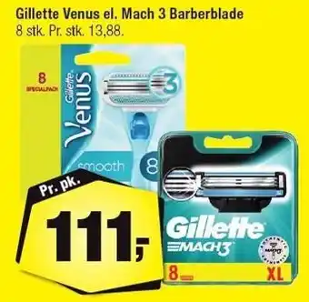 Calle Gillette venus el. mach 3 barberblade 8 stk tilbud