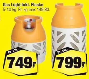 Calle Gas light inkl. flaske 5-10 kg tilbud