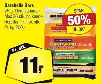 Calle Barebells bars 55 g tilbud