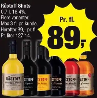 Calle Råstoff - 0,7 liter tilbud