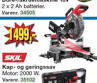 Harald Nyborg Skil kap- og geringssav tilbud