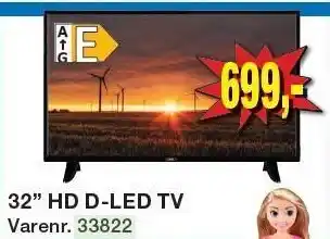 32'' hd d-led tv