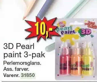 Harald Nyborg 3d pearl paint 3-pak tilbud