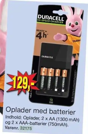 Harald Nyborg Oplader med batterier tilbud