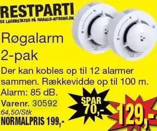 Harald Nyborg Røgalarm 2-pak tilbud