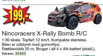Harald Nyborg Nincoracers x-rally bomb r/c tilbud