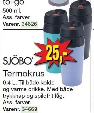 Harald Nyborg Sjöbo termokrus 0,4 l tilbud