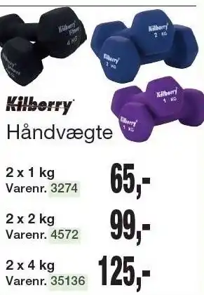 Harald Nyborg Kilberry håndvægte tilbud