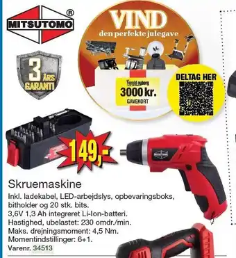Harald Nyborg Skruemaskine tilbud