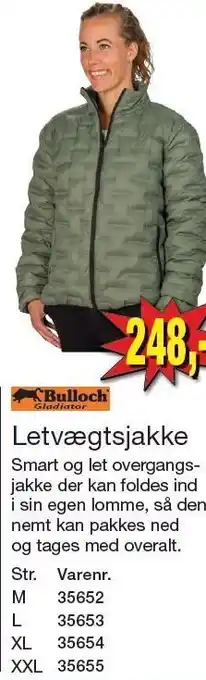 Harald Nyborg Bulloch letvægtsjakke tilbud