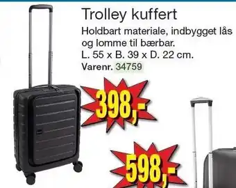 Harald Nyborg Trolley kuffert tilbud