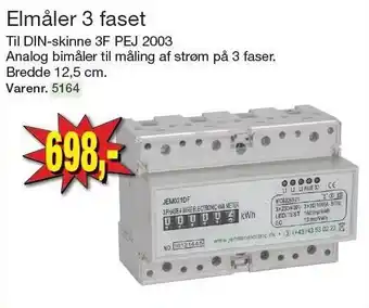 Elmåler 3 faset