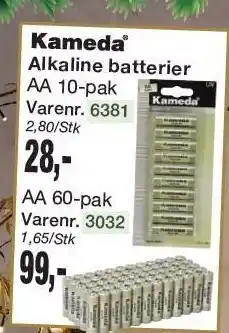 Harald Nyborg Kameda alkaline batterier tilbud