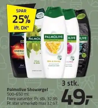 Fleggaard Palmolive showergel - 3 stk tilbud