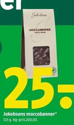 Coop 365 Jakobsen moccabønner tilbud