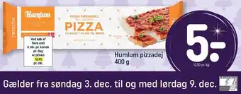 Humlum pizzadej