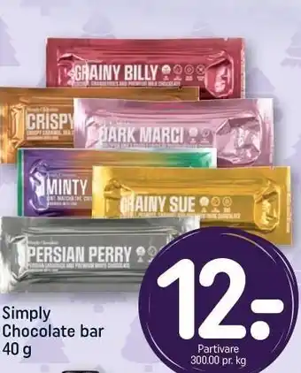 Simply chocolate bar