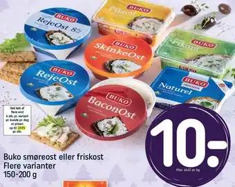 REMA 1000 Buko smøreost eller friskost tilbud
