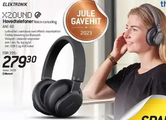 Thansen Xzound hovedtelefoner noice-cancelling anc-60 tilbud