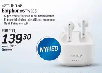 Thansen Xzound eaphones tws25 tilbud