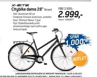 Citybike dame 28''