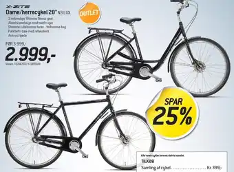 Thansen Dame/herrecykel 28'' tilbud