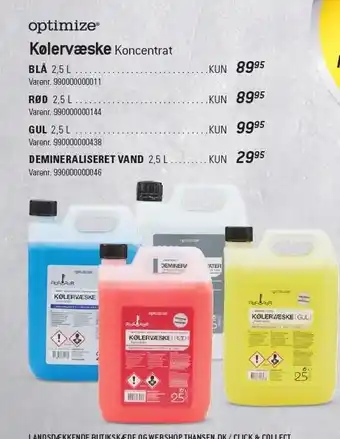 Thansen Kølervæske tilbud